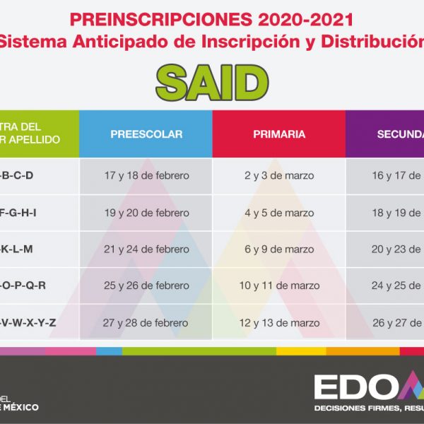 fechas-preinscripciones-edomex